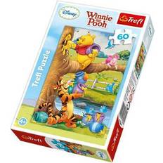 Trefl Puzzle Trefl Winnie The Pooh & Friends 60 Elementi, Un Piccolo Qualcosa, per Bambini da 4 Anni Puzzle, Colore Disney, 916 17264