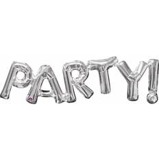 Text & Theme Balloons Amscan Foil Ballon SuperShape Phrase Party Silver