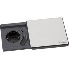 EVOline Strömbrytare & Eluttag EVOline Square 80 1-way