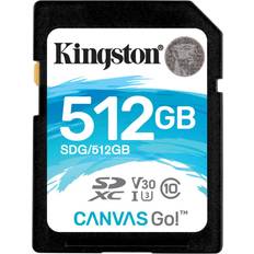 Kingston 512 GB Memory Cards Kingston Canvas Go! SDXC Class 10 UHS-I U3 V30 90/45MB/s 512GB