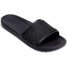 Crocs Slides Crocs Sloane Embellished Slides - Black/Black