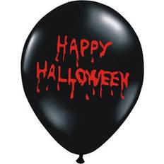 Tekst & Letters Latex ballonnen PartyDeco Halloween Ballonnen Happy Halloween Zwart 30cm 6st