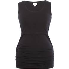 Best Vêtements de maternité et d'allaitement Boob Débardeur de grossesse et d'allaitement en coton biologique Taille Noir