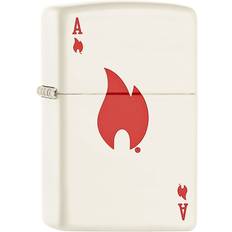 Zippo Windproof Ace & Flame White Matte