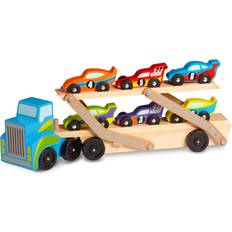 Biltransport leksaker Melissa & Doug Biltransport Racerbilar