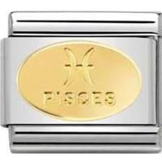 Nomination Composable Classic Link with Pisces Symbol Charm - Silver/Gold