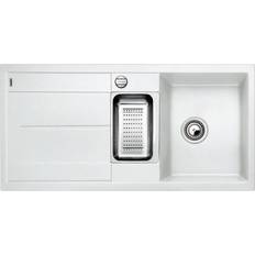 Éviers avec égouttoir on sale Blanco Metra Évier De Cuisine 519115 6 S-F Blanc Mat