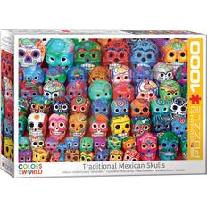 Jigsaw Puzzles Eurographics Traditional Mexican Skulls 1000 Pieces