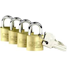 BURG WÄCHTER Cadenas Avec Serrure À Clé Quadro 222 40 SB 4 pcs