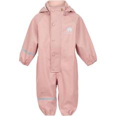 18-24M - Girls Rain Overalls Children's Clothing CeLaVi Rain Suit - Misty Rose (4697-524)