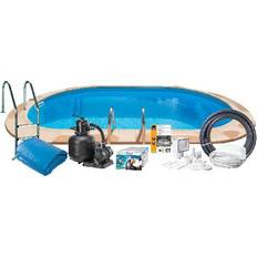 Swim & fun oval pool package Swim & Fun Inground Pool Package 5x3x1.5m