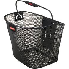 Panier de Vélo Sacs et Paniers de Vélo Klickfix Panier av clips acier uni 16l noir avec anse 35x26x25 (sans fixation)