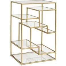Guld Bokhyllor Nordal Display with Glass Bokhylla 71cm