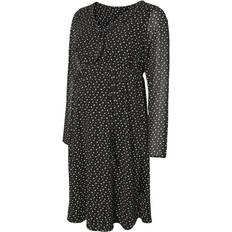 Mamalicious Long Sleeved Maternity Dress Black/Black (20008009)