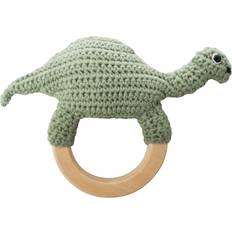 Sebra Hæklet Rangle Dino på Træring
