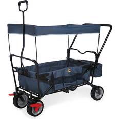 Folding handcart with brake