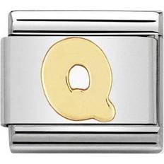 Nomination Composable Classic Link Letter Q Charm - Silver/Gold