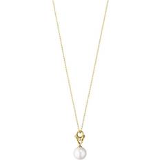 Georg Jensen 18K Yellow Gold Cultured Pearl & Diamond Magic Pendant Necklace, 17.72