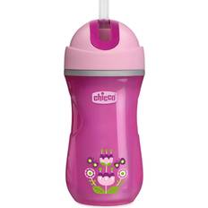 Chicco Drinkbekers met tuit Chicco Sport Blue thermosbeker met rietje 14m 266 ml