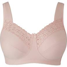 Broderie Anglais Non-Wired Bra - Dusty Pink