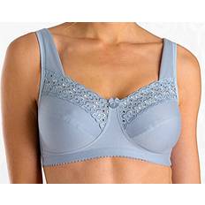 Miss Mary Broderie Anglais Non-Wired Bra - Dusty Blue