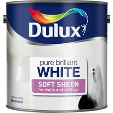 Dulux Ceiling Paints - White Dulux Soft Sheen Wall Paint, Ceiling Paint White 2.5L