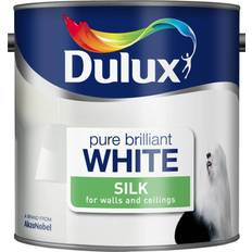 Dulux silk brilliant white Dulux 5091929 Wall Paint Fine Cream 2.5L