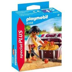 Playmobil Pirata Action Figures Playmobil 9358 Special Plus Pirata Con Scrigno Del Tesoro