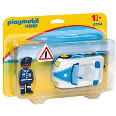 Playmobil 1.2.3 Coche de Policía Juguete, (geobra Brandstätter 9384)