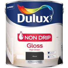 Dulux Black - Wood Paints Dulux Non Drip Wood Paint Black 2.5L