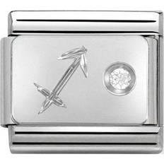 Nomination Composable Classic Link Sagittarius Charm - Silver/White