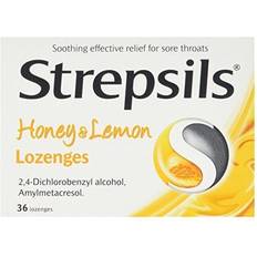 Receptfria läkemedel Strepsils Honey & Lemon 1.2mg 36 st Sugtablett