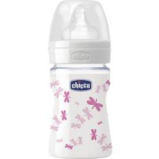 Rosa Biberones Chicco Biberón Well-Being Vidrio Silicona Rosa 0M 150ml