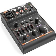 Mezcladores de estudio Power Dynamics Mixer De 3 Canales Pdm-d301bt Mesa De Mezcla Usb Ecualizador De 2 Bandas