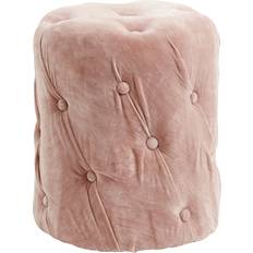 Nordal Velvet Pouffe 46cm