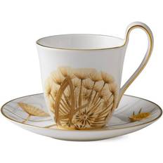 Porcelæn Espressokopper Royal Copenhagen Flora Dandelion High Handled Espressokop 27cl