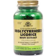 Lakritsrot hälsokost kosttillskott Solgar Deglycyrhised Licorice Root Extract 60 st