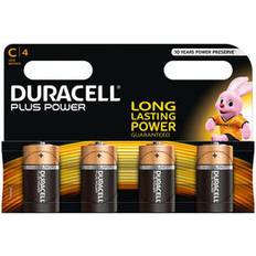 Duracell Batterie - C (LR14) Batterie e Caricabatterie Duracell C Plus Power 4-pack