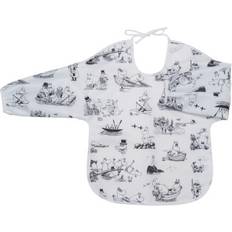 Hvid Hagesmække Rätt Start Bib With Sleeve Moomin