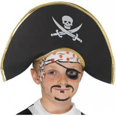 Children Hats Fancy Dress Smiffys Pirate Captain Hat