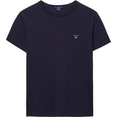 Gant Herre - L T-shirts Gant Solid T-shirt - Blå