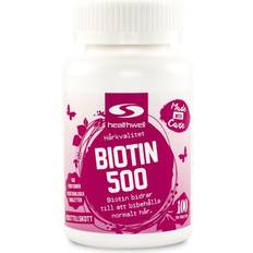 Biotin 500 Healthwell Biotin 500 100 stk