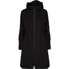 Donna - Elastane/Lycra/Spandex Abbigliamento per la pioggia Ilse Jacobsen Rain37 Long Raincoat - Black