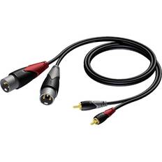 Procab Classic 2RCA-2XLR 1.5m