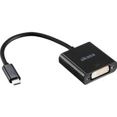 Akasa USB C-DVI-D M-F 0.2m