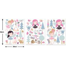 Wald Einrichtungsdetails Walltastic My Woodland Fairies & Friends Wall Stickers 44944