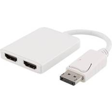 Deltaco DisplayPort-2HDMI M-F Adapter