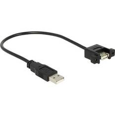 Panel Mount USB A-USB A M-F