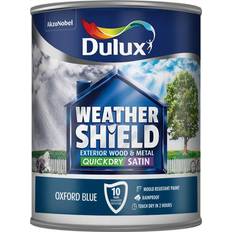 Dulux Weathershield Quick Dry Metal Paint, Wood Paint Blue 0.75L