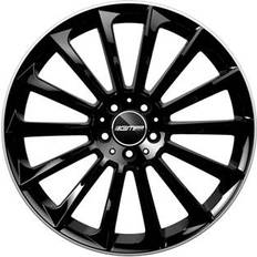 17 pollici - 5/112 Cerchioni GMP Stellar 7.5x17 5x112 ET 45 Black Diamond Lip